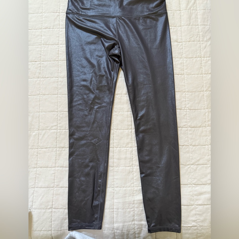 Athleta Shiny Black Leggings